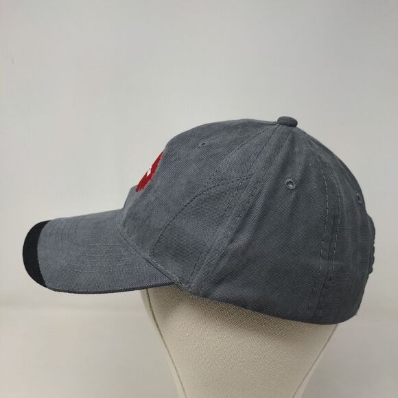 Unbranded Men's Slideback Hat Gray OSFA Embroidered Muncie We Built Trust Logo - Picture 3 of 7